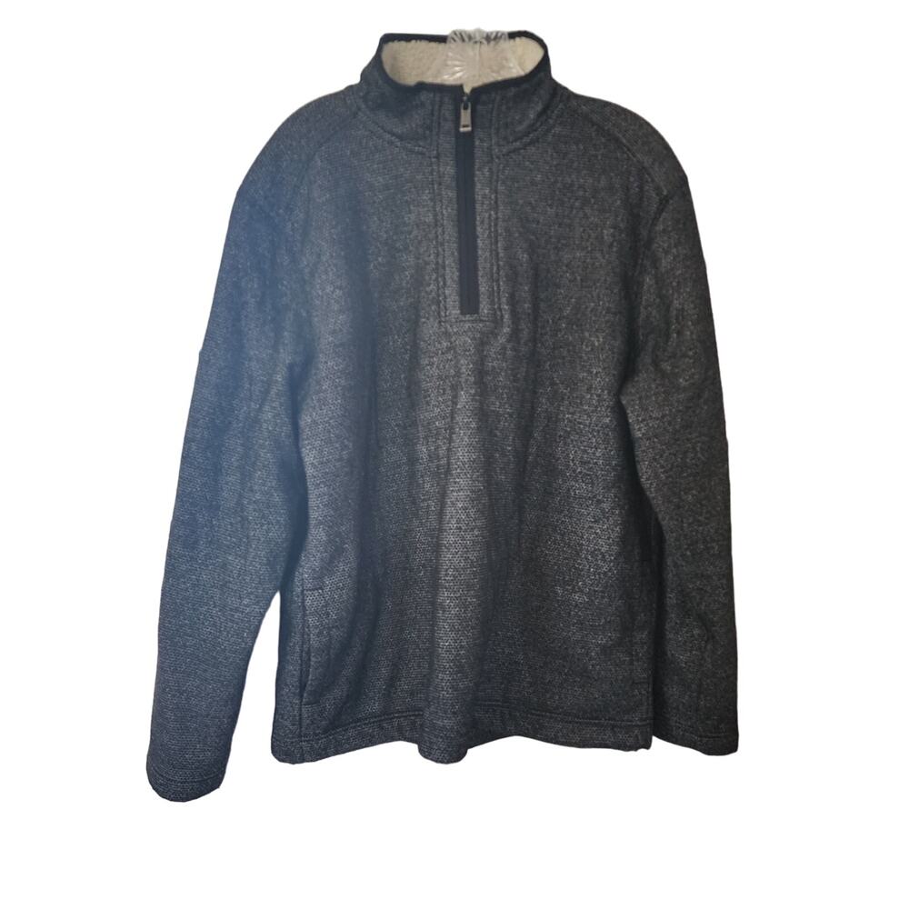 Orvis 1/4 Zip Fleece Lined Pullover Size Large